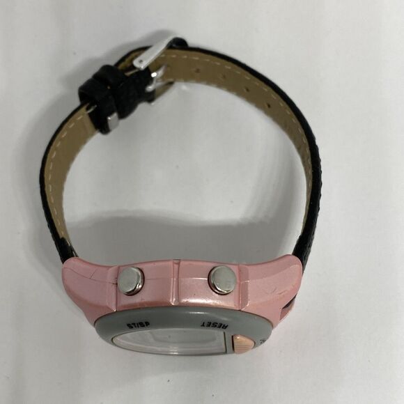 Fossil DQ1166 Women's Black Leather Digital Gray Dial Quartz Genuine Watch LJ311 - Picture 8 of 12